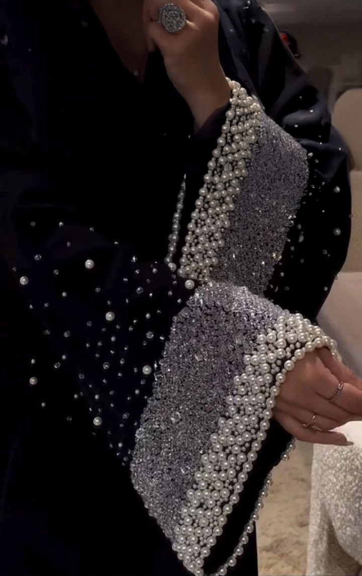 Classic Black Pearl Abaya